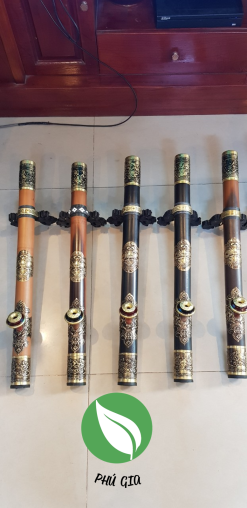 Điếu cày trúc bọc đồng khảm nổi TKN01 10 trucdong4