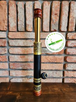 Điếu cày du lịch mini trúc rút bọc đồng khảm (kèm bao da loại dày có túi phụ) 3 20220927 163825 scaled