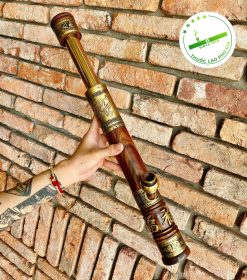 Điếu cày mini gỗ mun huyết VIP (kèm bao da loại dày có túi phụ) 3 IMG 1653107521889 1653528946739 1