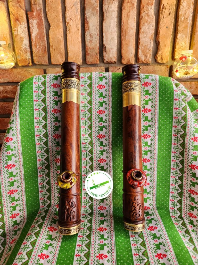 Điếu cày rút gỗ đen trơn - Điếu cày Phú Gia