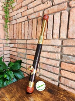 Điếu cày trúc mini rút đế cẩm bọc đồng khảm ngọc (kèm bao da loại dày có túi phụ) 3 z4223971399725 a50dcfb1cc916805eb98523072cc7cf0