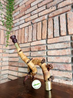 Điếu cày dị tre gai dáng xoắn ốc X03 - điếu quái - dị - đẳng cấp 2 dieu cay di tre gai dang xoan oc X03 02