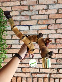 Điếu cày dị tre gai dáng xoắn ốc X03 - điếu quái - dị - đẳng cấp 5 dieu cay di tre gai dang xoan oc X03 06