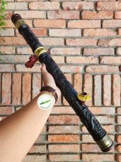 Điếu cày mun sừng khối trạm nổi