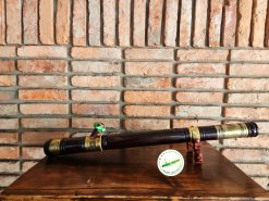 Điếu cày mun sừng khối trạm trơn