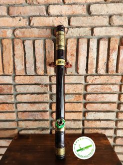 Điếu cày mun sừng khối trạm trơn