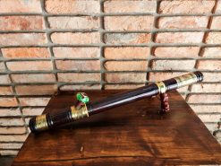 Điếu cày mun sừng khối trạm trơn