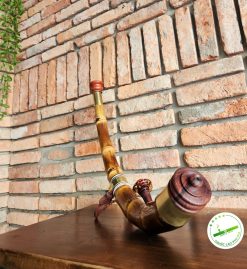 Điếu cày tre gai dáng cong tôm C10