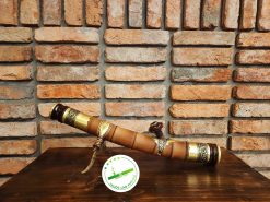 Điếu cày tre gai mini du lịch bọc đồng tg04