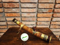 Điếu cày tre gai mini du lịch bọc đồng tg04