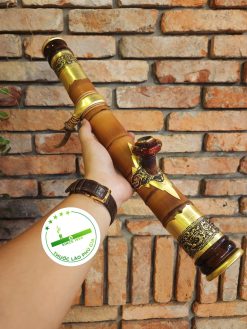 Điếu cày tre gai mini du lịch bọc đồng tg04