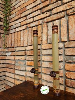 Điếu cày Nứa mini du lịch bọc mây ta MNN02