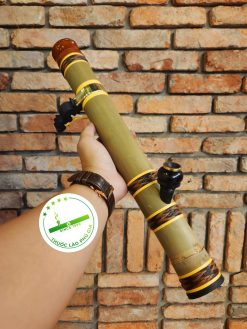 Điếu cày Nứa mini du lịch bọc mây MNN03