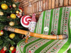 Điếu cày năm mắt dáng cong đan mây thảm N16 3 Điếu cày năm mắt dáng cong đan mây thảm N16