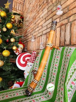 Điếu cày năm mắt dáng cong đan mây thảm N16