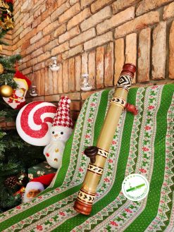 Điếu cày nứa mini du lịch bọc mây thảm MNN04