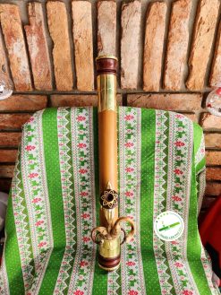 Điếu cày Tre Gai mini du lịch bọc đồng TG12