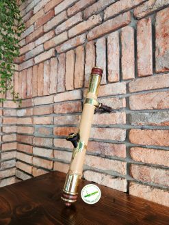 điếu cày nứa mini du lịch bọc đồng có chân MMN06