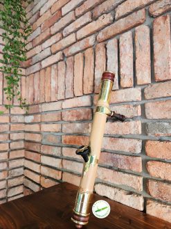 điếu cày nứa mini du lịch bọc đồng có chân MMN06