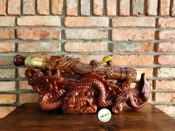 Bộ điếu cày Đại Long Pháo mun đỏ