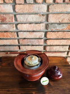 Điếu bát Bát Tràng men rạn xái gỗ B03