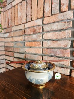 Điếu bát Bát Tràng men rạn xe cẩm B02