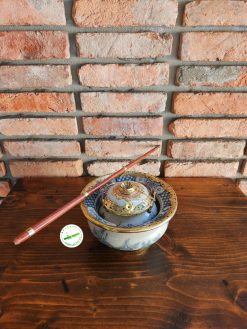 Điếu bát Bát Tràng men rạn xe cẩm B02