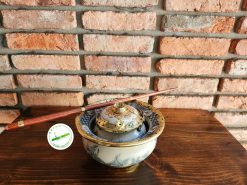 Điếu bát Bát Tràng men rạn xe cẩm B02