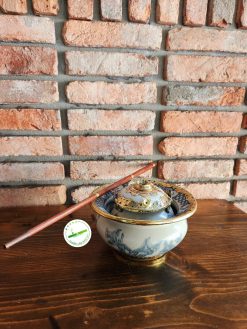 Điếu bát Bát Tràng men rạn xe cẩm B02