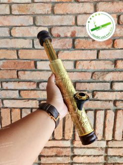 Điếu cày mini rút đồng nguyên khối dập nổi DK03
