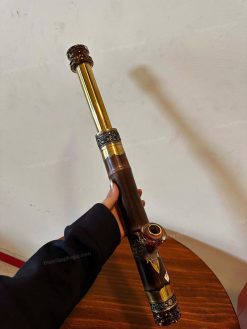 Điếu cày trúc mini rút gốc trúc bọc đồng 2 lớp MNT8