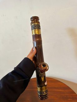 Điếu cày trúc mini rút gốc trúc bọc đồng 2 lớp MNT8