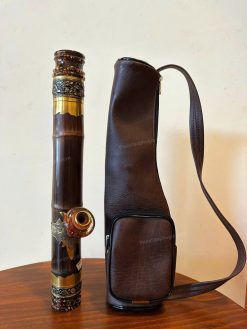 Điếu cày trúc mini rút gốc trúc bọc đồng 2 lớp MNT8