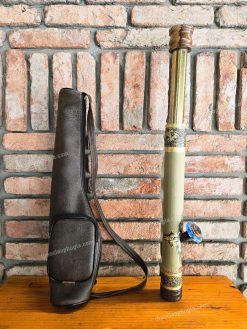 điếu cày nứa mini rút đế cẩm bọc đồng khảm mnn09