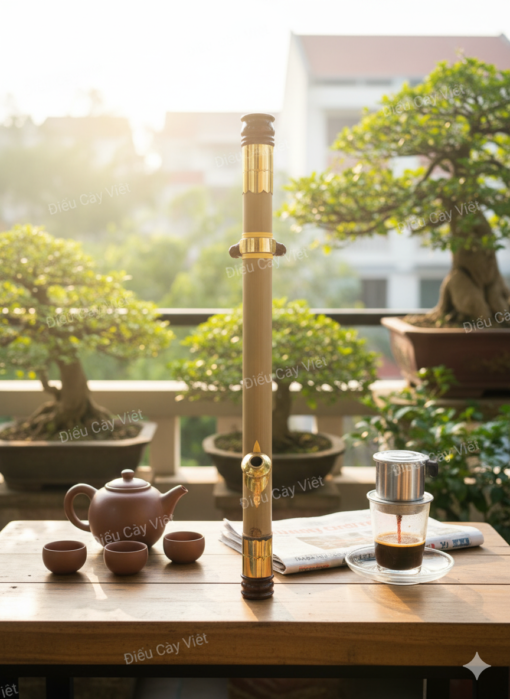 Điếu cày nứa thửa bọc đồng 2 lớp DN07