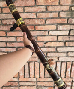 Điếu cày nhiều mắt bọc đồng khảm N27