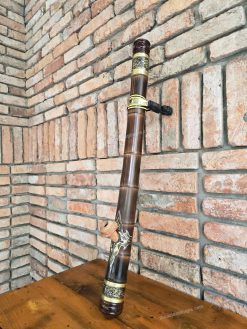 Điếu cày nhiều mắt bọc đồng khảm N27