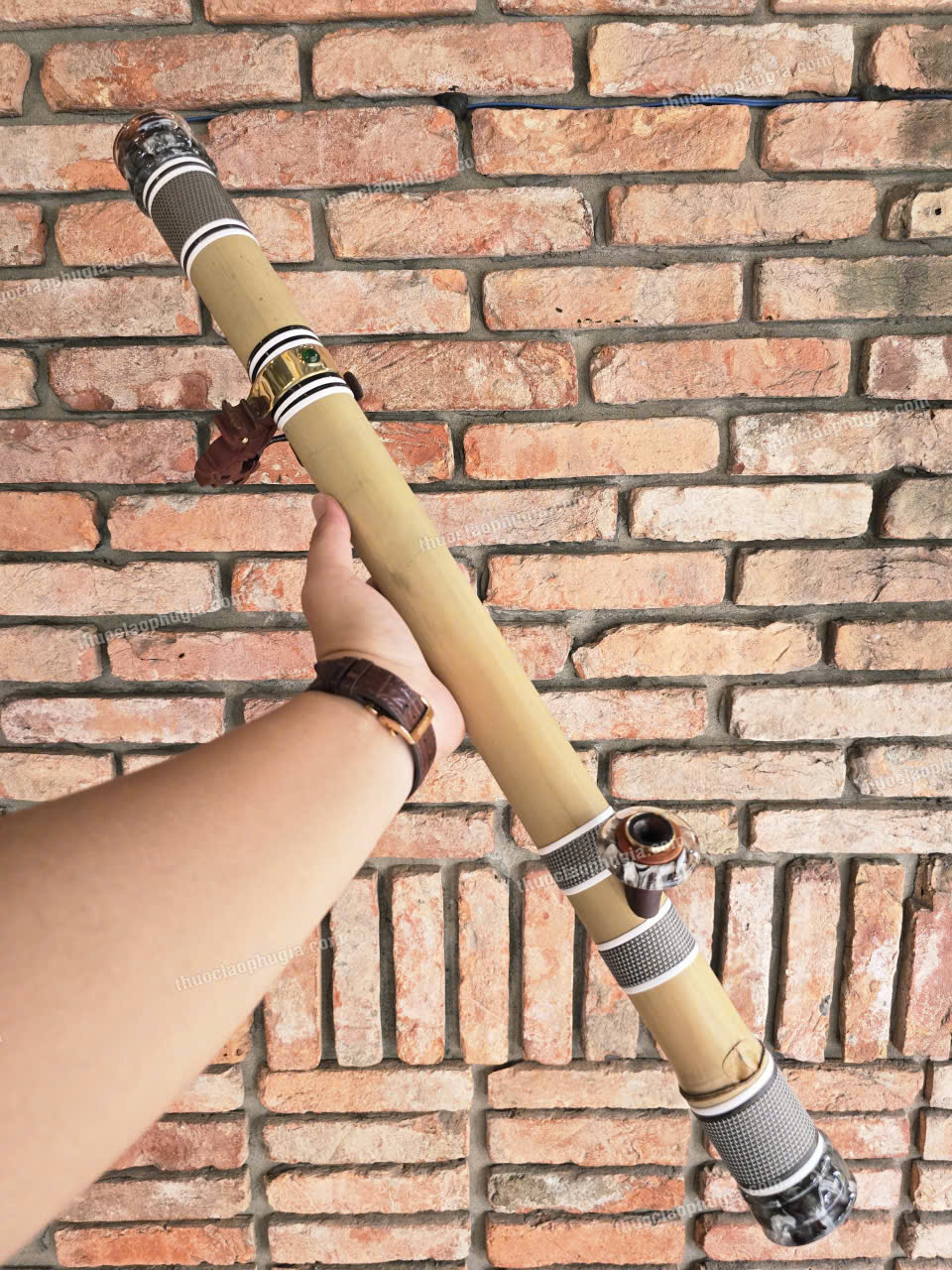 Điếu cày nứa mây thảm DN08