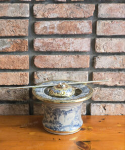 Điếu bát Bát Tràng men rạn dáng cao size lớn B04 sang trọng mát khói