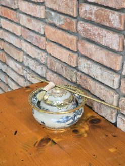 Điếu bát Bát Tràng men rạn dáng tròn size lớn B05 bền đẹp mát khói