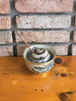 Điếu bát Bát Tràng men rạn mini B06 bền đẹp tiện gọn