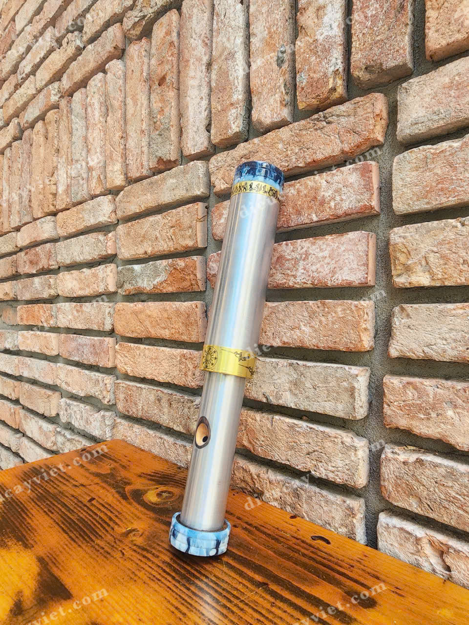 Điếu cày biến hình giấu nỏ nhôm khảm ngọc BH19 Điếu cày biến hình giấu nỏ nhôm khảm ngọc BH19