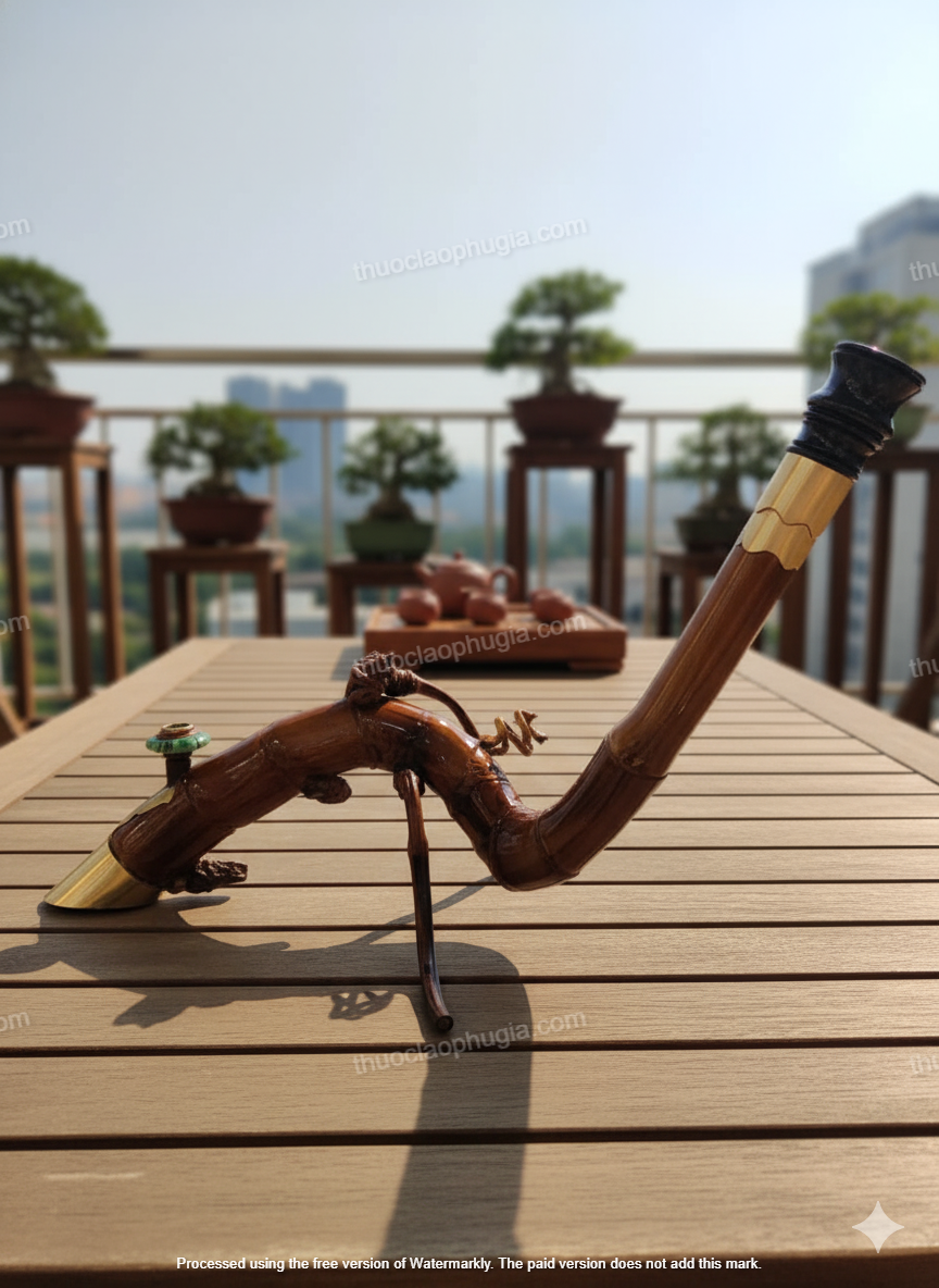 Điếu cày tre gai dáng dị X06 - điếu quái - dị - đẳng cấp dieu-cay-tre-gai-dang-di-x06