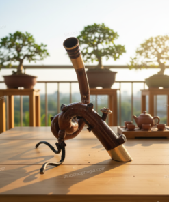 Điếu cày dị tre gai dáng xoắn ốc X05 - điếu quái - đẳng cấp