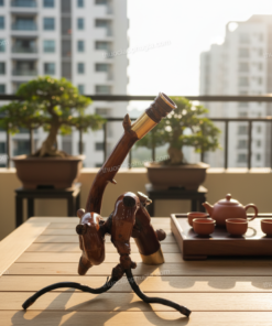 Điếu cày dị tre gai dáng xoắn ốc X05 - điếu quái - đẳng cấp