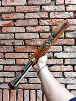Điếu cày biến hình giấu nỏ mun khảm BH21 bền đẹp