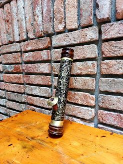 Điếu cày mini rút đồng khối khảm rồng DK05 bền đẹp