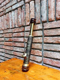 Điếu cày mini rút đồng khối khảm rồng DK05 bền đẹp