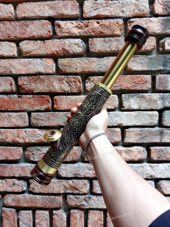 Điếu cày mini rút đồng khối khảm rồng DK05 bền đẹp