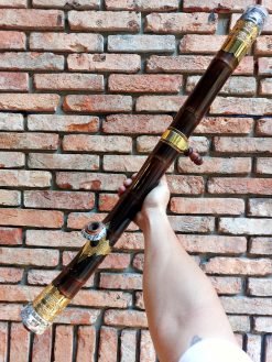 Điếu Cày Tre Gai Dáng Cong Bọc Đồng TG43 đẳng cấp sang trọng